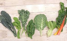 Leafy green vegetables (such as spinach and kale)